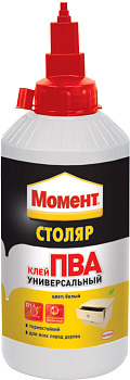 Клей универсальный ПВА D1 Момент Столяр 750 гр цвет белый
