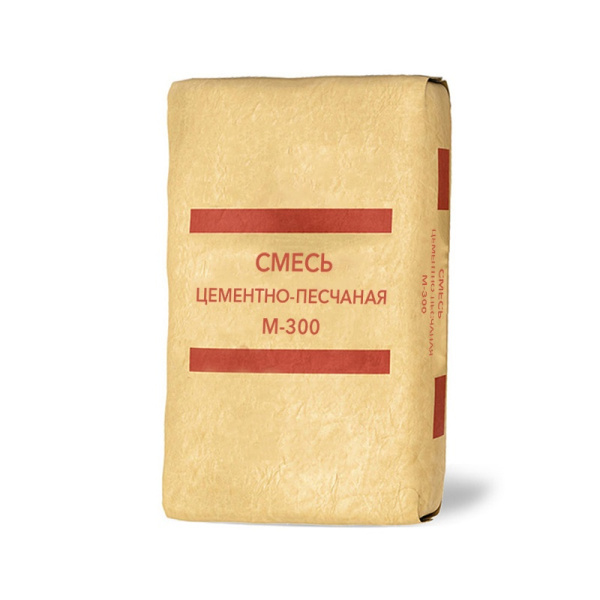 Смесь цементно-песчаная М-300 25 кг