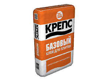 Клей для плитки Крепс Базовый, 25 кг