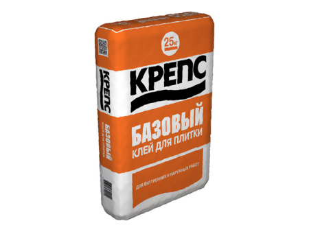 Клей для плитки Крепс Базовый, 25 кг