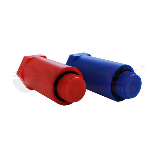 Набор цветных удлиненных заглушек 1/2"(комплект 2шт)Valfex