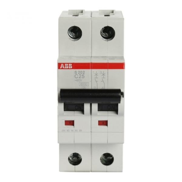 Автомат ABB S202 2Р 25А 6кА