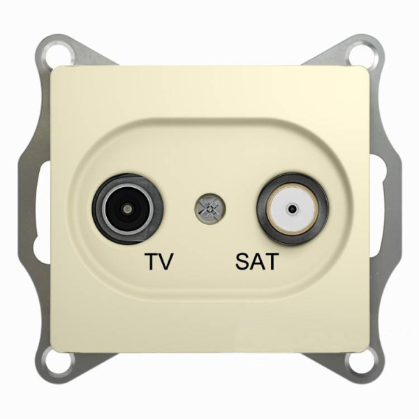Розетка TV-SAT оконечная 1DB GLOSSA бежевая  GSL000297