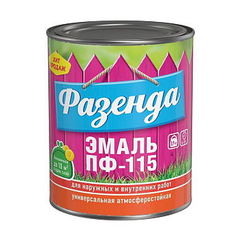 Эмаль Фазенда Текс/Радугамалер ПФ-115 зелёная (0,9 кг)