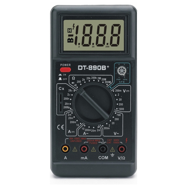 DT890B+ (М890В+) мультиметр цифровой 61/10/224