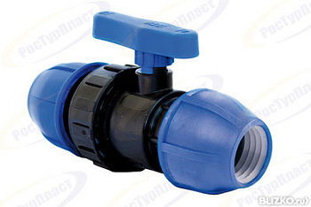 Кран шаровый компрессионный PN 16 d 32