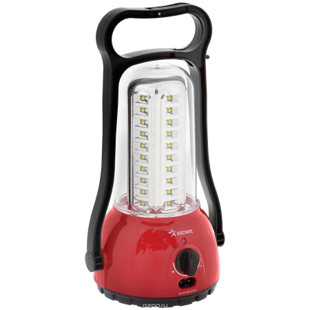 Фонарь Кемпинг Космос 6009 60LED,аккам.влагозащ. диммер  красный