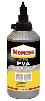 Клей для дерева белый Супер ПВА D3 Водостойкий банка 750 г. Момент