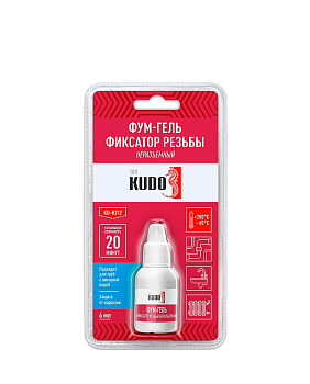 Фум-гель (фиксатор резьбы)неразьемный 6мл KUDO ku-h212