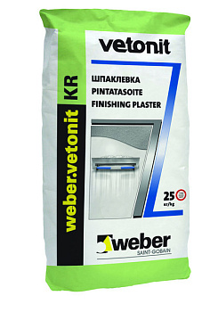 Шпаклевка финишная Weber Vetonit KR, для сухих помещений, 20 кг