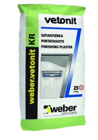 Шпаклевка финишная Weber Vetonit KR, для сухих помещений, 20 кг