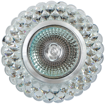 Светильник точечный MR16 прозрачный с LED подсветкой 3вт/FT971/FT979