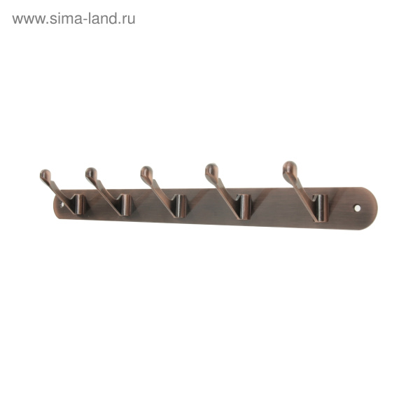 Вешалка 5 рожков медь К162