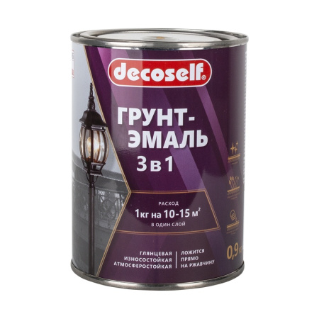 Грунт-эмаль быстросохнущая черная 1,9кг ПУФАС