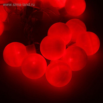 Гирлянда "метраж"  5м с насадками "Шарики "6см мульти  LER -20-220V контроллер 