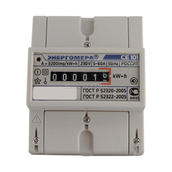 Счетчик электр СЕ101 R5.1 145М6 5-60А 220V мех.табло1тар/DIN