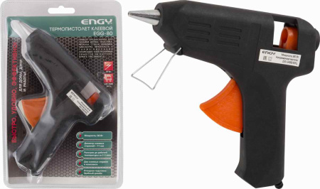 Пистолет клеевой Engy EGG-80, с подставкой, 80 Вт/d357118