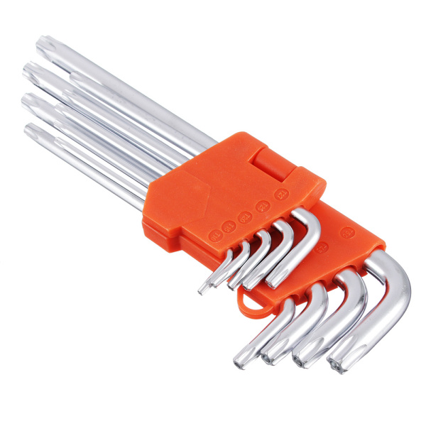 ЕРМАК Набор ключей TORX-профиль 9 предметов (75х3мм-170х9мм)/657-024