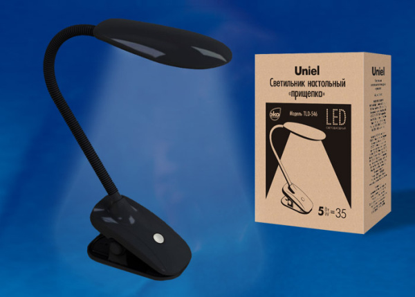 Светильник прищепка черный LED TLD-546 5вт/4500K/Uniel
