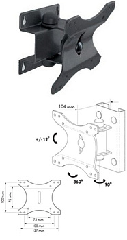 Кронштейн TRONE ЖК-70 (15-23) 25кг. регулируемый
