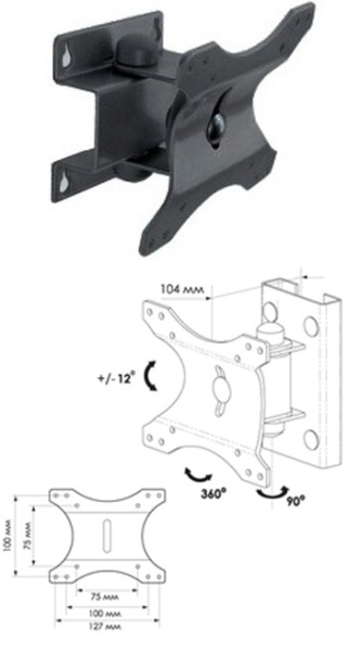 Кронштейн TRONE ЖК-70 (15-23) 25кг. регулируемый