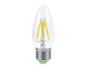 Лампа LED филамент свеча 15W Е27/2700/теплый цвет/General