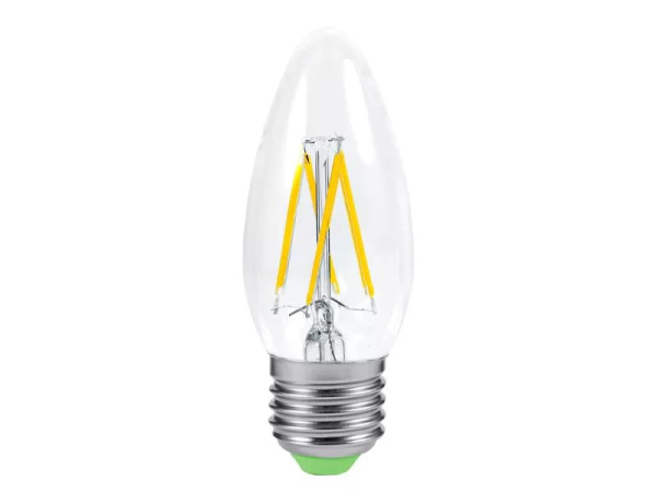 Лампа LED филамент свеча 15W Е27/2700/теплый цвет/General