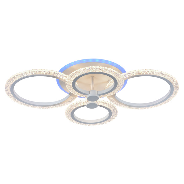Светодиодная люстра 8003/4 WHT 76W+8W RGB 
