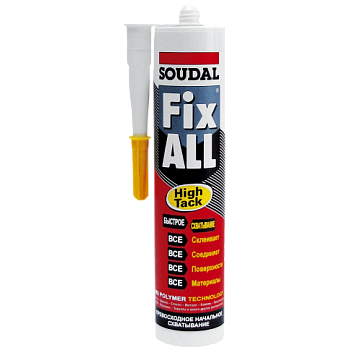 Клей - герметик SOUDAL Fix All HIGH TACK универсальный  белый 290 мл ( 119129)