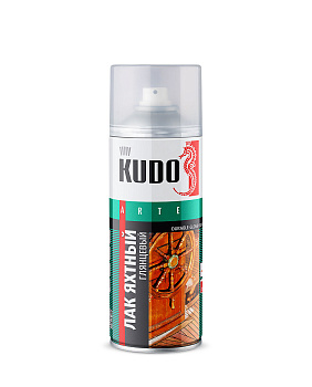 Лак яхтный универсал. KUDO аэрозоль (0,33 кг)/9003