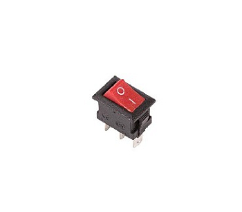Микро выключатель красный 3А/220/3к/ON-ON 
