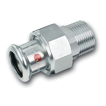 Сгон ВПр-НР с плоским уплотнением  22х3/4", SANHA Therm/124333G2234
