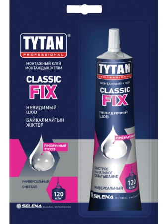 Клей TYTAN CLASSIC FIX  универсальный,каучуковый прозрачный  100 мл