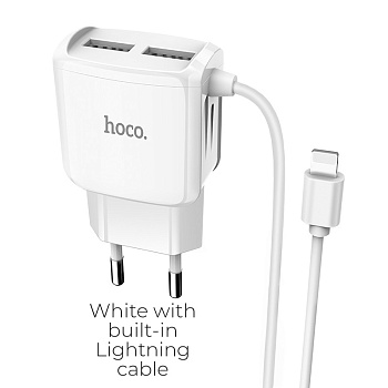 СЗУ HOCO C59A+Micro  USB белый