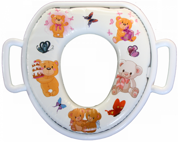 Сиденье мягкое детское с ручками МИШКИ/103-532-304