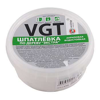 Шпатлевка акрилловая по дереву для внутренней и наружной отделки"ЭКСТРА" белая 0,3кг***