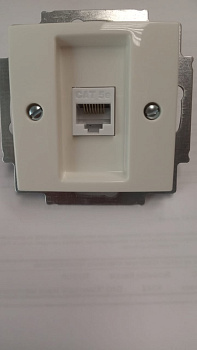 Розетка комп-я 1-ая RJ45  ABB Basic 55/DIY/белый