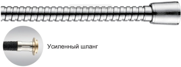 Шланг для душа LEDEME 150 см  усиленный  (имп/имп)  нержавеющая сталь  /L46