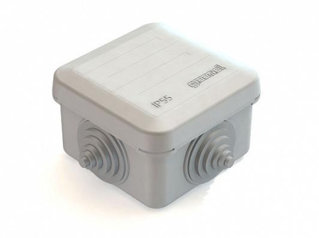 Коробка распаячная наружная 70*70*40, IP55/серый GE41236