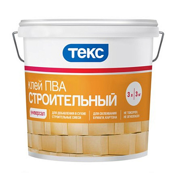 Клей ПВА Строительный 3кг Универсал Текс