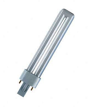 Лампа энергосберегающая Dulux S 11Вт/840/холодный белый/2Р/G23/Osram