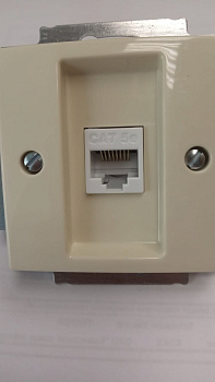 Розетка комп-я 1-ая RJ45  ABB Basic 55/DIY/бежевый