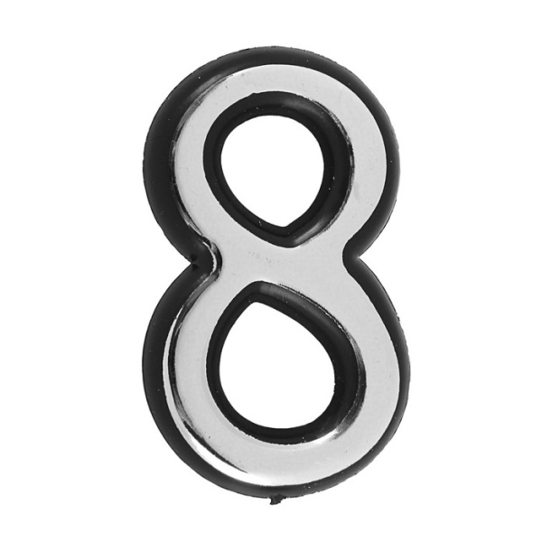 Цифра "8" хром Apecs 