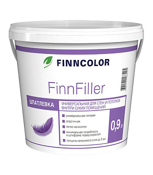 ФИННКОЛОР шпатлевка финишная FINNFILLER 0,9л
