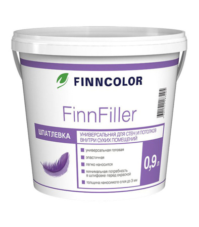 ФИННКОЛОР шпатлевка финишная FINNFILLER 0,9л