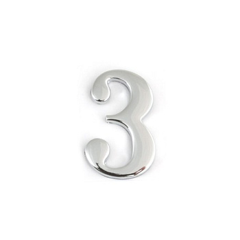 Цифра "3" хром Apecs 