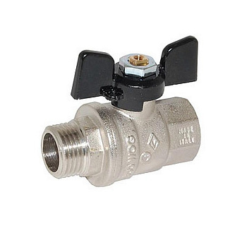 BUGATTI  Кран шаровый  В-Н 1/2" ручка бабочка  /307