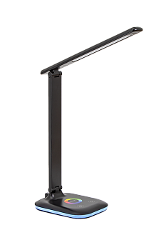 Светильник настольный 10Вт UL621 черный Led с RGB подсветкой 