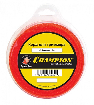 Леска для трим. CHAMPION 2,0мм*15м (витой)