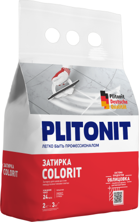 Затирка Плитонит COLORIT мокрый асфальт 2кг